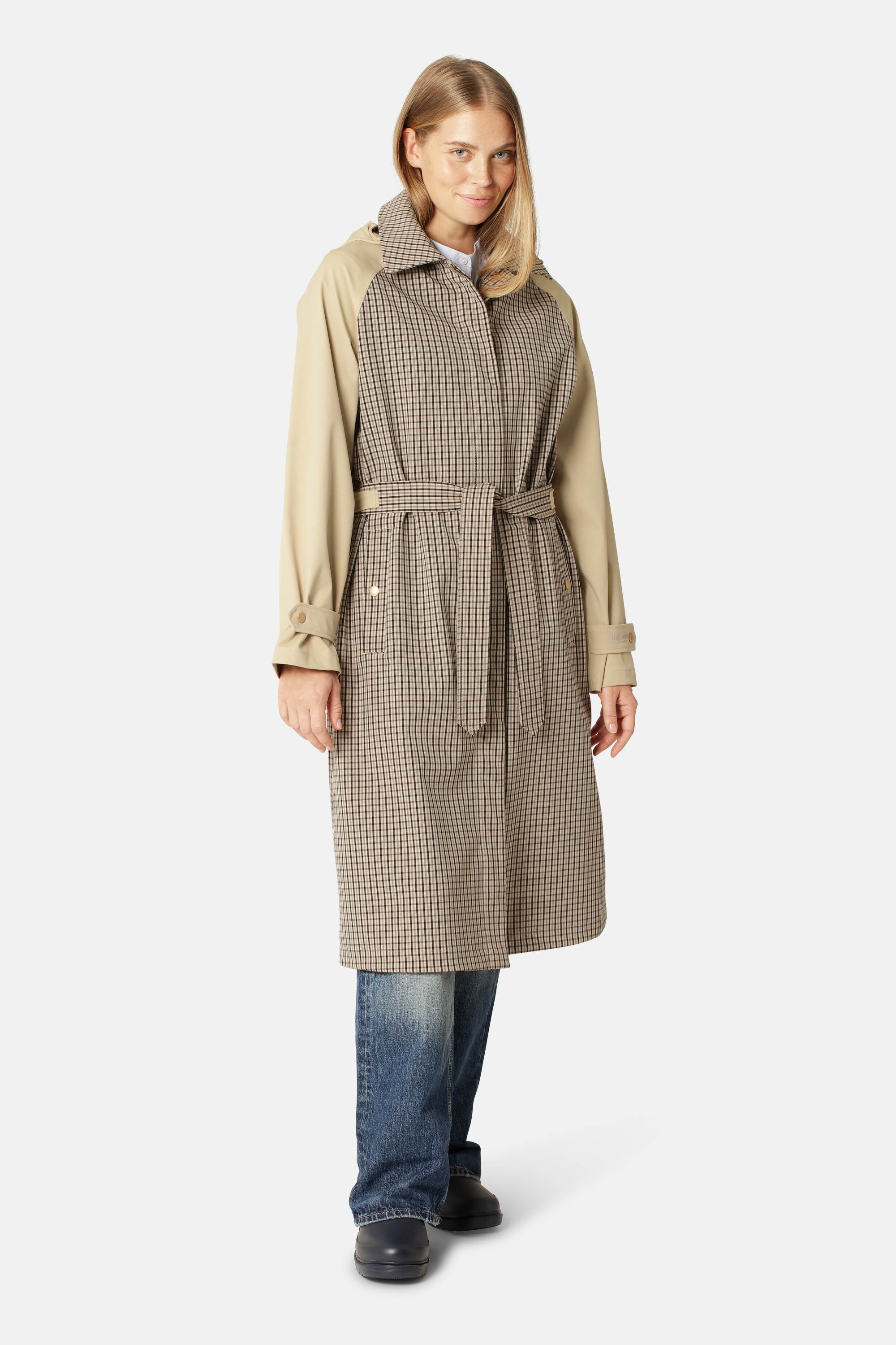 Trench Regnfrakke - White Pepper